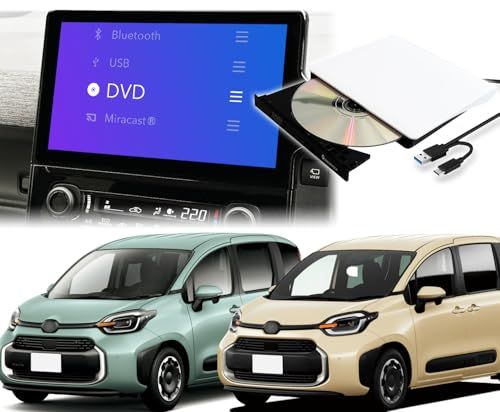 【シエンタ10系適用】OMEGATECH【国内正規品】専用車載DVDプレーヤー 専用車載CDプレーヤー 純正ディスプレイオーディオ対応 カーオーディオ USBプラグアンドプレイ 車載用 TOYOTA適用 対応車種要確認 R4.8? 白as d964e37a