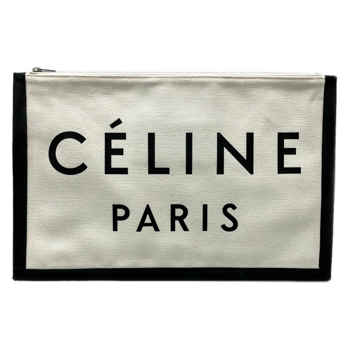 CELINE(セリーヌ) クラッチバッグ - アイボリー×黒