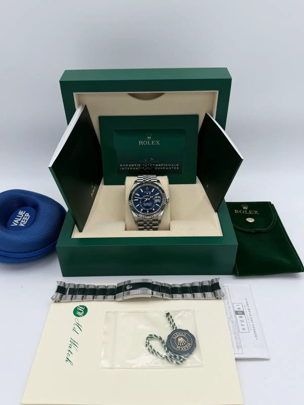ROLEX ロレックス スカイドゥエラー 42MM 336934 スチール デニム版 ジュビリー