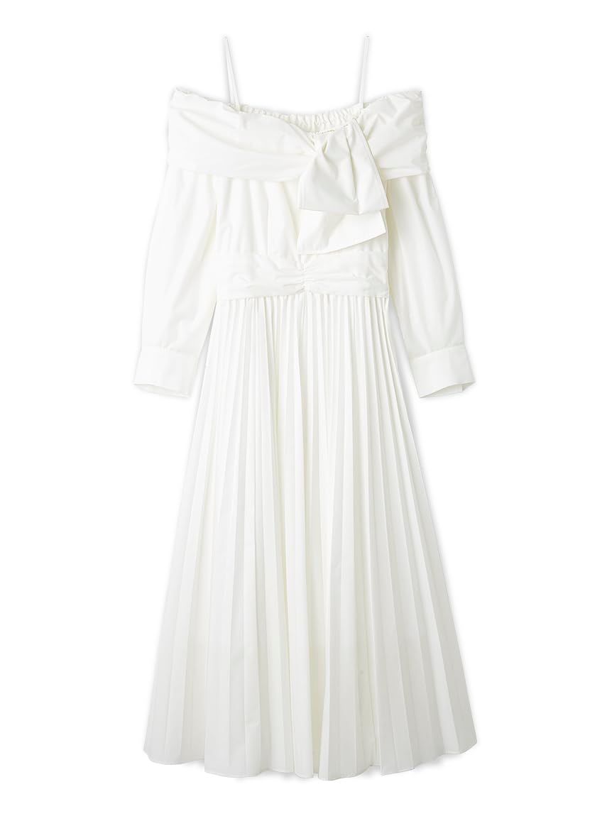 新品 [スナイデル] ビッグリボンシャツワンピース SWFO261122 レディース WHT 0
