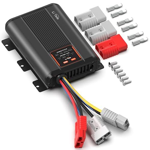 ★新品★LiTime DC-DCバッテリーチャージャー 走行充電器 12Vのリン酸鉄リチウムイオン、鉛蓄電池、SLA、ゲル、AGM、カルシウムバッテリーに対応 キャンピングカー、ボート、ヨットなど幅広い用途の3ステージ充電器 (12V 40A d5d441f1