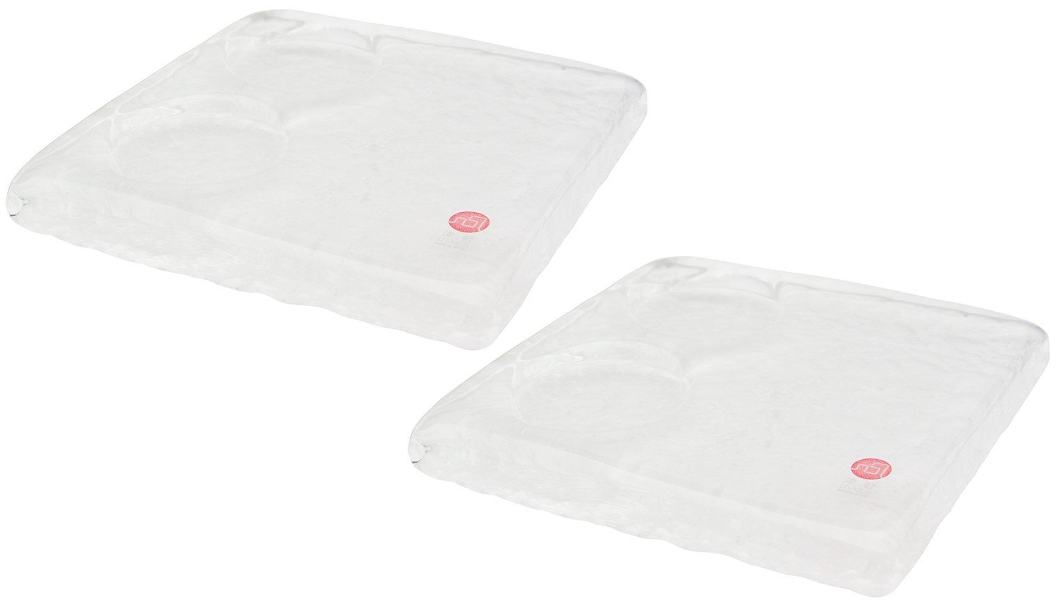 新品 アデリア(ADERIA) 津軽びいどろ 平皿 PARTITION 2 CLM 2個セット 日本製 ギフト 女性 母の日 父の日 夫婦 男性 引越し祝い 結婚 挨拶回り プチ 退職 プレゼント 誕生日 贈り物 F71132