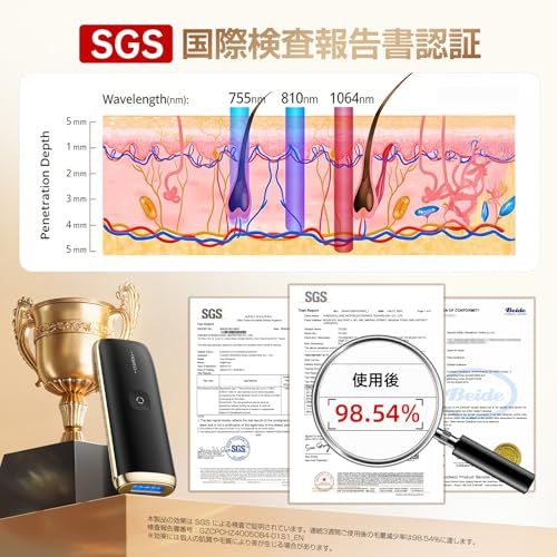 脱毛器 サロン級IPL光脱毛器 26J 自動連続照射 【エステティシャン監修 特許取得済みサファイア冷却技術 ダブルアイス感 5℃ 】 家庭用光脱毛器 髭/脇/VIO/脚/腕対応 男性剛毛にも対応 全身ケア 週 3 回で効果実感 レディース & メンズ 男女e