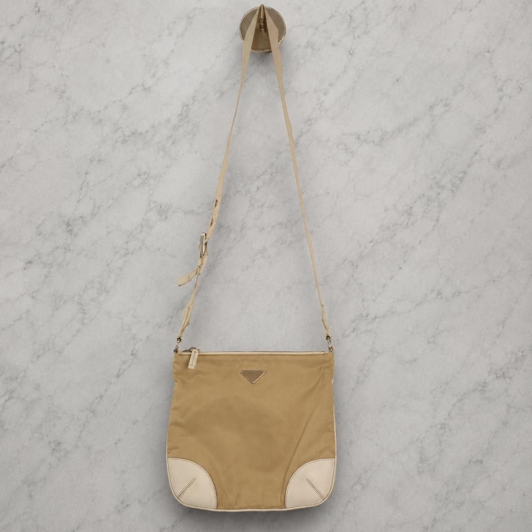 ✨希少✨PRADA プラダ ショルダーバッグ ナイロン レザー 三角ロゴ