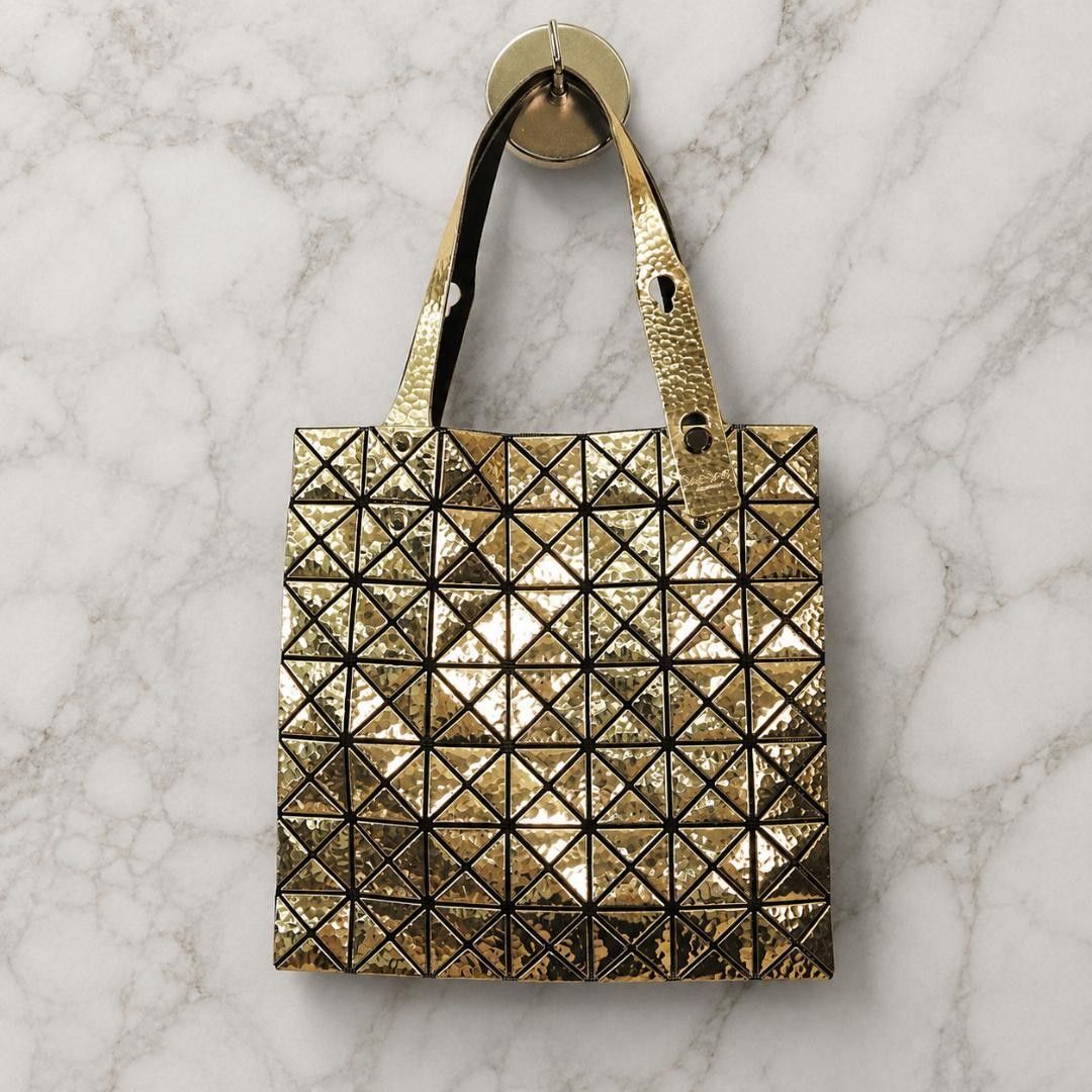 希少】BAO BAO ISSEY MIYAKE トートバッグ ゴールド PLATINUM COFFRET 