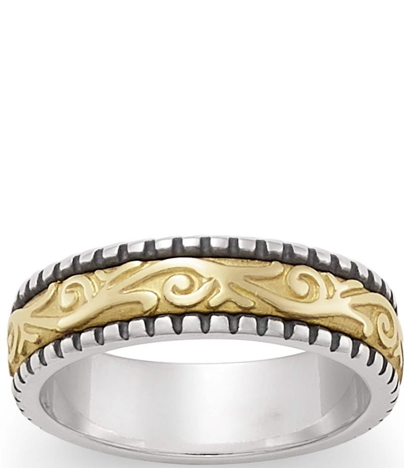 ジェームズ エイヴリー レディース アクセサリー 指輪 James Avery Beaded Scrolled Band Ring Sterling Gold ゴールド