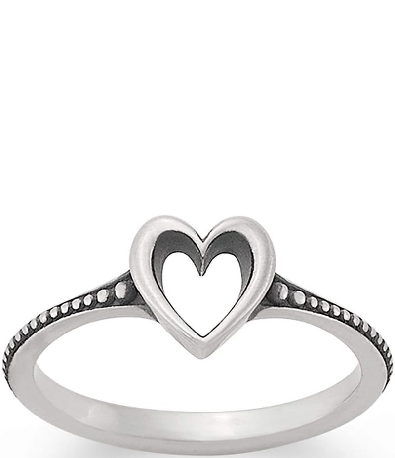 ジェームズ エイヴリー レディース アクセサリー 指輪 James Avery Delicate Beaded Heart Ring Sterling Silver シルバー
