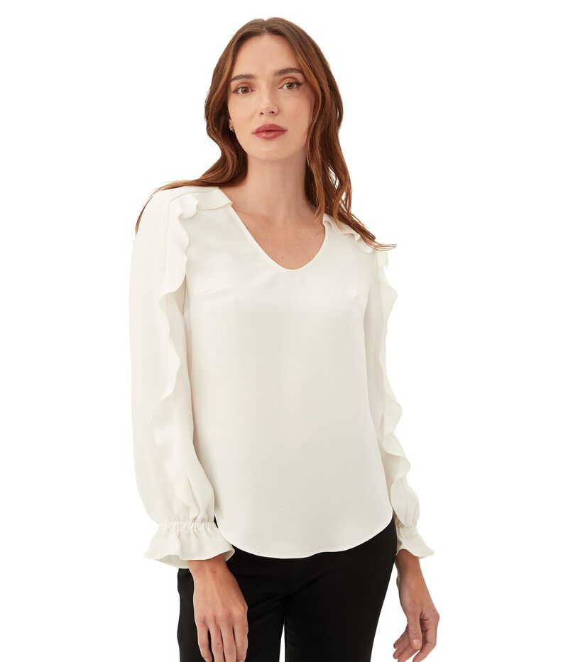 トリーナターク レディース トップス シャツ Trina Turk Owl Top Whitewash