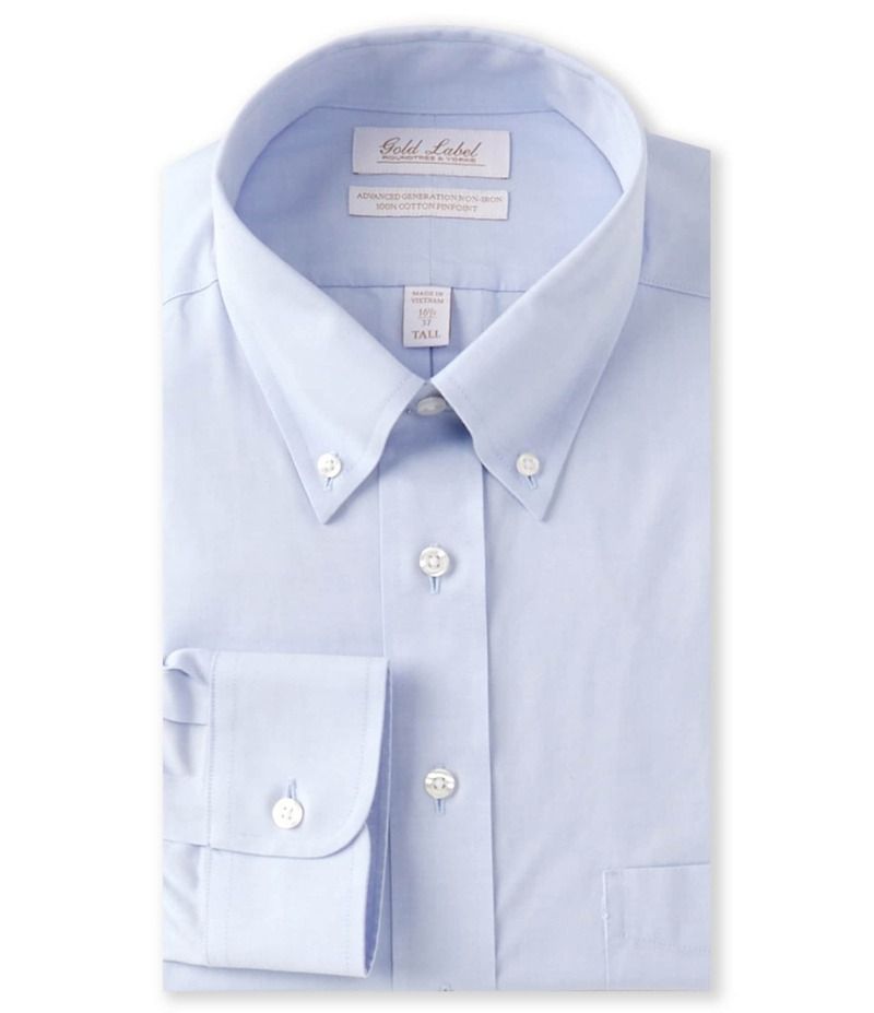 ラウンドトゥリーアンドヨーク メンズ トップス シャツ ボタンダウン トール ダウン Gold Label Roundtree Yorke Big Tall NonIron Button Down C