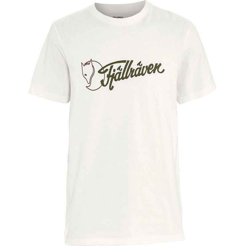 フェールラーベン メンズ トップス Tシャツ ロゴ Fjallraven Archive Logo TShirt Mens Eggshell