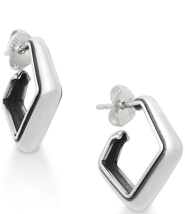 ジェームズ エイヴリー レディース アクセサリー ピアス・イヤリング James Avery Small Geometric Hoop Earringsterling Silver シルバー