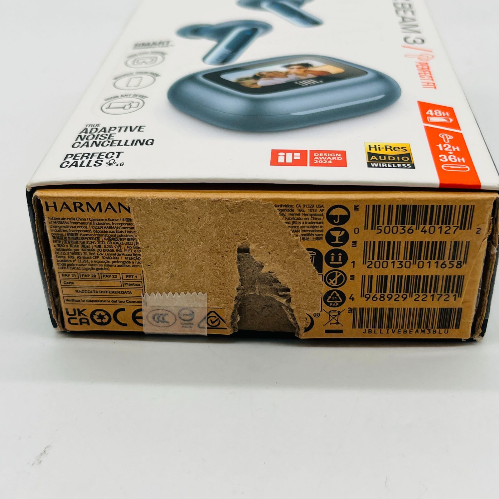 JBL LIVE BEAM 3 ジェービーエル ワイヤレスイヤホン JBLLIVEBEAM3BLU 