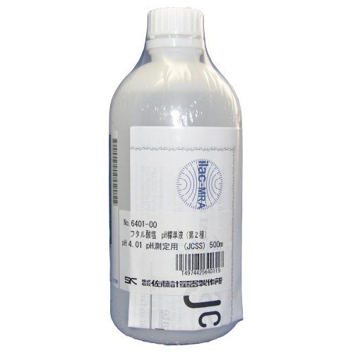 新品 佐藤計量器製作所 フタル酸塩pH標準液 500ml(Jcss)pH 4.01 6401-00