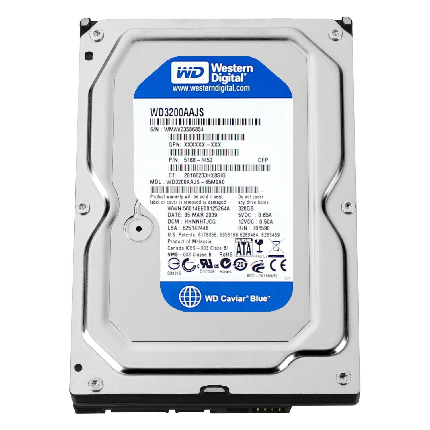 新品 WESTERN DIGITAL 3.5インチ内蔵HDD 320GB Serial-ATA3.0Gb 7200rpm 8MB WD3200AAJS