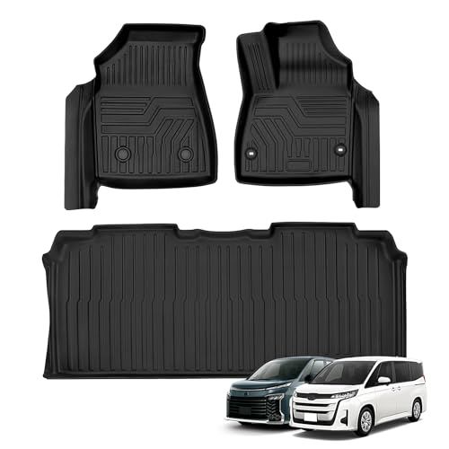R★新型 ヴォクシー ノア 90系 フロアマット セカンドマット 車種専用設計 1&2列目 立体カーマット NOAH VOXY 90 専用 TPE素材 カーマット 滑り防止 耐汚れ 3Dフロアマット 取付簡単 カー用品 立体構造 耐摩擦 防水 3944d80a