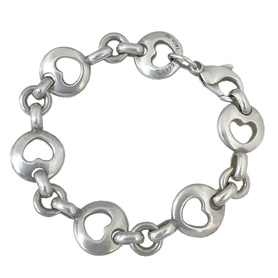 TIFFANY＆Co.　ティファニー　ブレス　ピアスドハート　チェーン　925　シルバー　SV