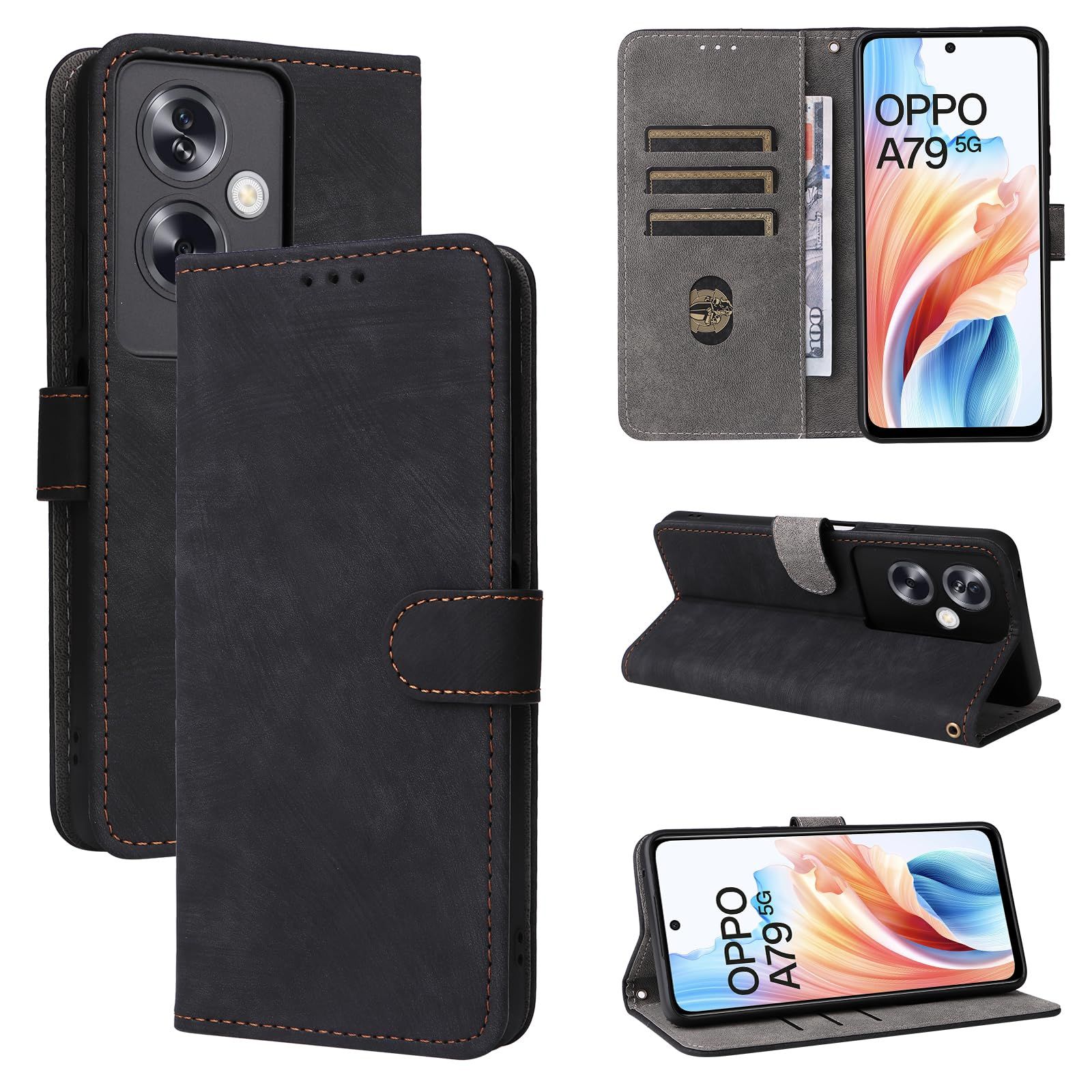Nutmeg OPPO A79 5G ケース 手帳型 OPPO A79 5G カバー 財布型