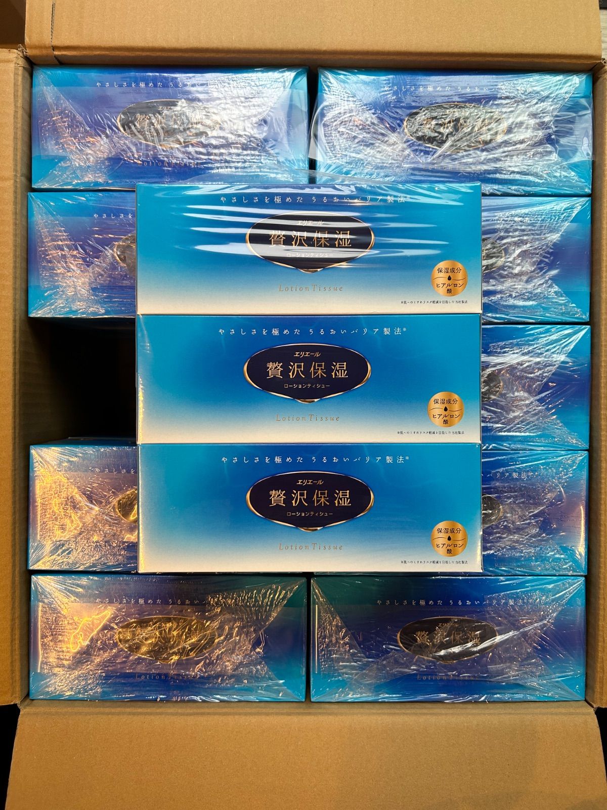【新品未使用】大王製紙 エリエール E贅沢保湿 200W3P×10セット 30箱