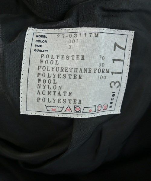 sacai コート メンズ 【古着】【中古】【送料無料】 sacai コート メンズ 【古着】【中古】【送料無料】
