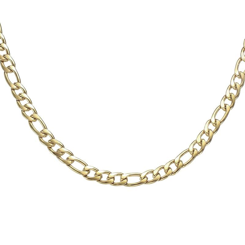 [uxcell] ネックレス チェーン 11.5 mm x 55cm ステンレススチール リンク チェーン ネックレス アクセサリー 調整可能 男性 女性 宝石 ギフト 金