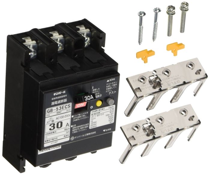 【新品・3営業日で発送】テンパール工業 太陽光発電システム漏電遮断器　GB-53ECS 30A 30MA ｿｰﾗｰ(3E) 7,696円