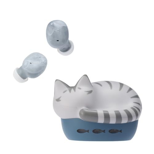 ラディウス radius HP-C28BT 完全ワイヤレスイヤホン : NEKO true wireless earphones Bluetooth対応 フルワイヤレス 左右分離型 AAC 軽量 猫 小型 小さい耳 コンパクト おしゃれ かわいい イヤホン e