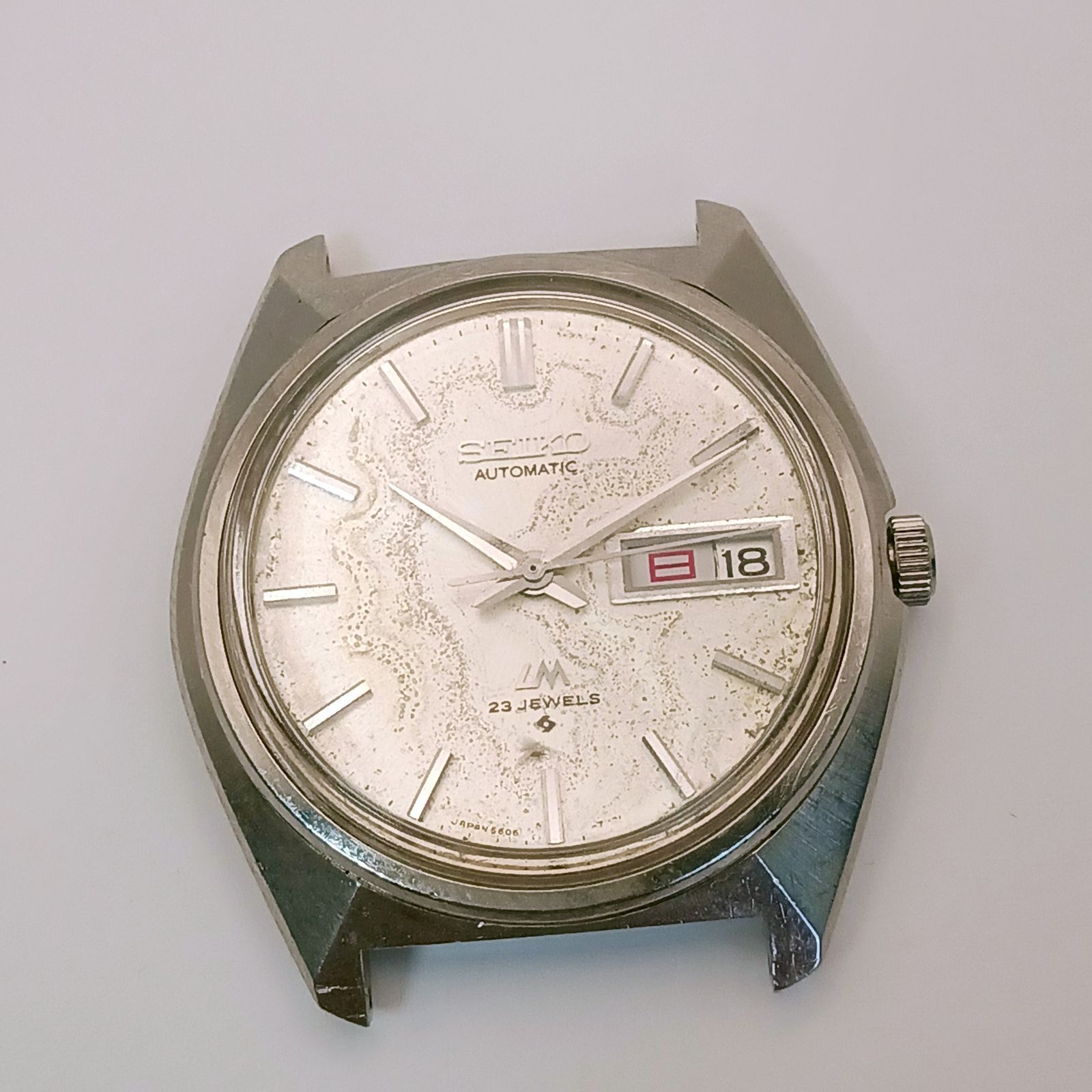 【稼働】0625-3 SEIKO LORDMATIC LM セイコー ロードマチック 5606-7000 メンズ腕時計 自動巻き フェイスのみ デイデイト 7,884円