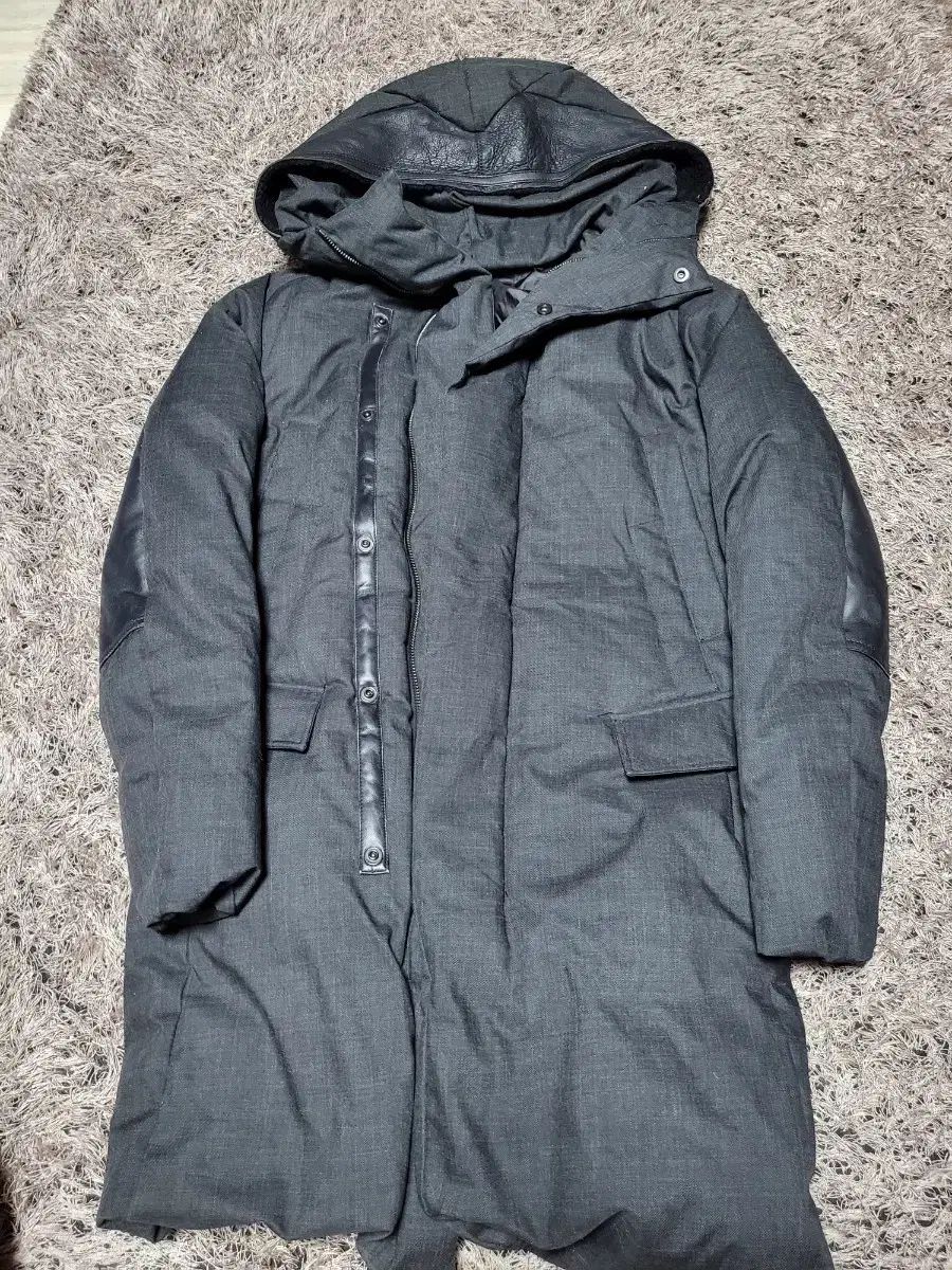 SYSTEM homme グース ダウンジャケット ロング丈 95 サイズ