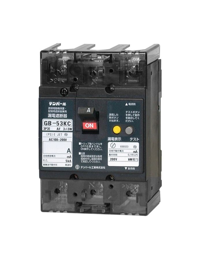 【新品・3営業日で発送】テンパール工業 太陽光発電システム漏電遮断器　GB-53KCS 40A 30MA ｿｰﾗｰ(3E)