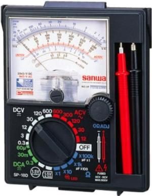 【新品・3営業日で発送】SANWA／三和電気計器 アナログマルチテスタ SP-18D-P(ブリスタ)