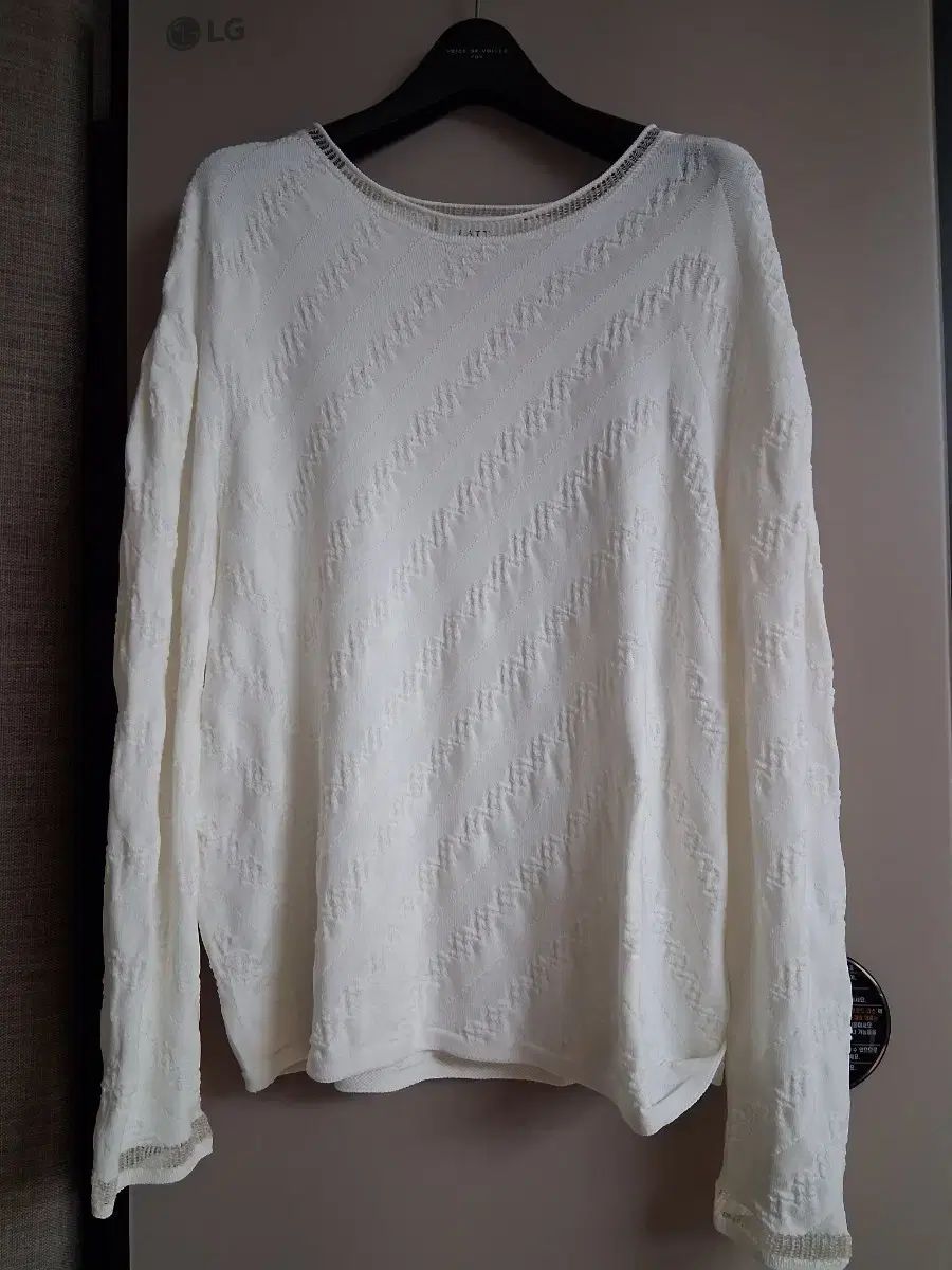 LATT by T メッシュバイカラー ニット