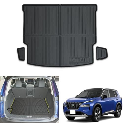 R★日産 ニッサン エクストレイル 新型X-TRAIL トランクマット 4代目 T33 (2022年7月~現行) 車種専用設計 カーゴマット 3Dラゲッジマット トランクマット ラゲッジマット 汚れ防止 滑り防止 傷防止 立体フロアマット内装 c158e6a2