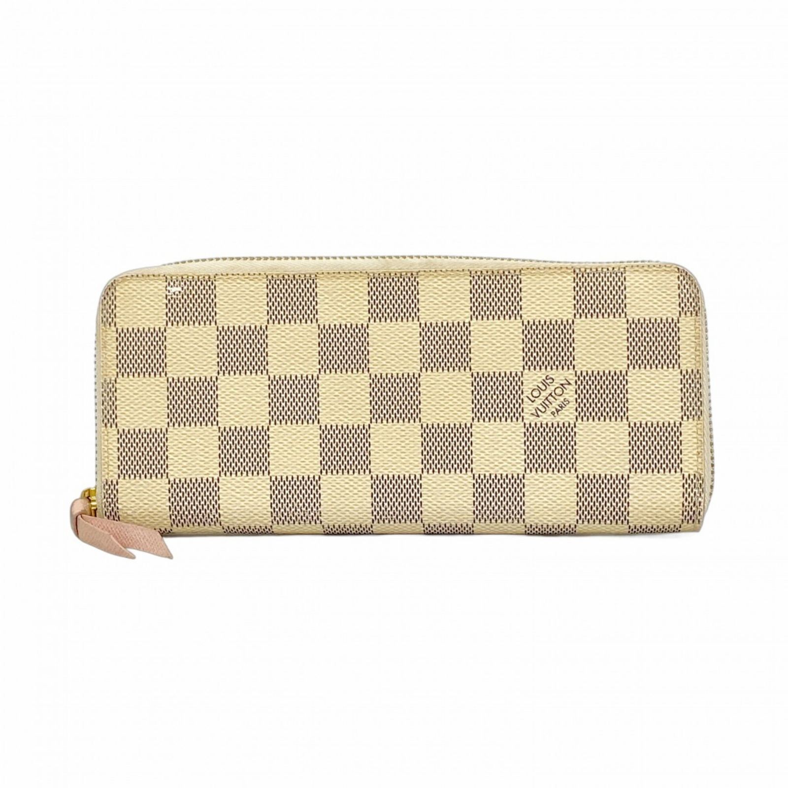 ルイ・ヴィトン(Louis Vuitton) ルイ・ヴィトン 長財布 ダミエ・アズール ポルトフォイユクレマンス N61264 ホワイトレディース