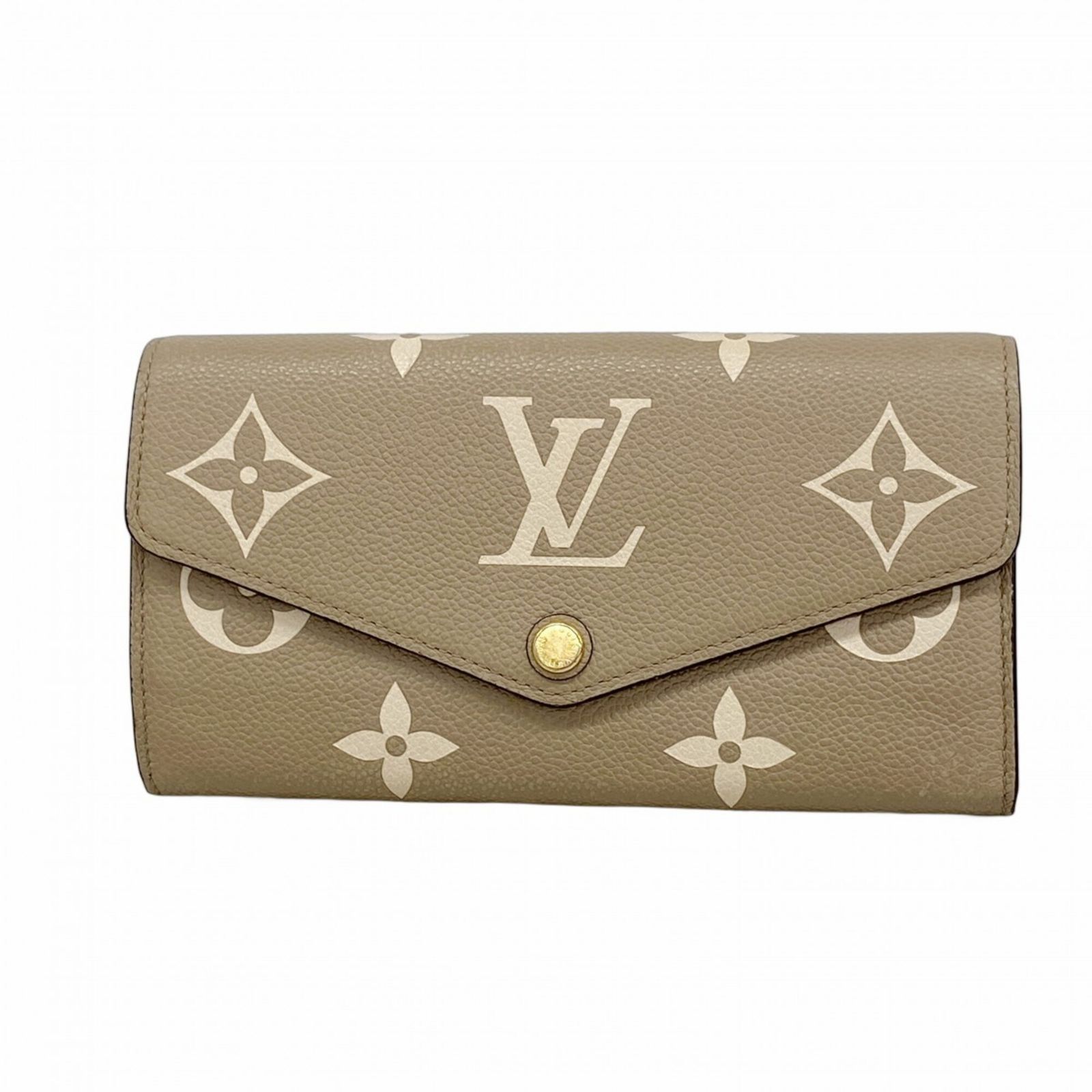 ルイ・ヴィトン(Louis Vuitton) ルイ・ヴィトン 長財布 モノグラム・アンプラント バイカラー ポルトフォイユサラNM M81049 トゥルトレール クレームレディース