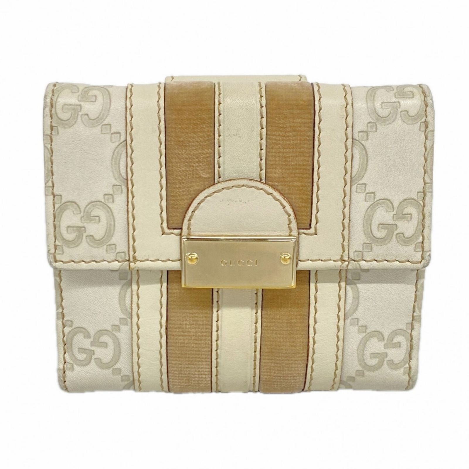 グッチ(Gucci) グッチ 財布 グッチシマ 150672 レザー ベージュ レディース 14,088円