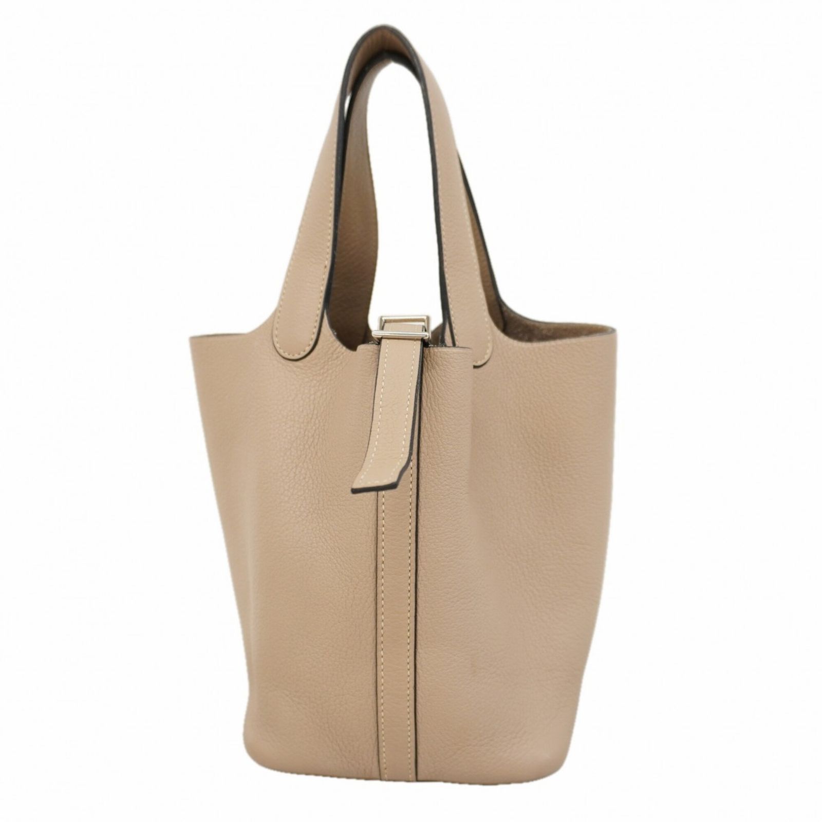 エルメス(Hermes) エルメス ハンドバッグ ピコタンPM トリヨンノビーヨ トゥルティエールグレー □K刻印レディース