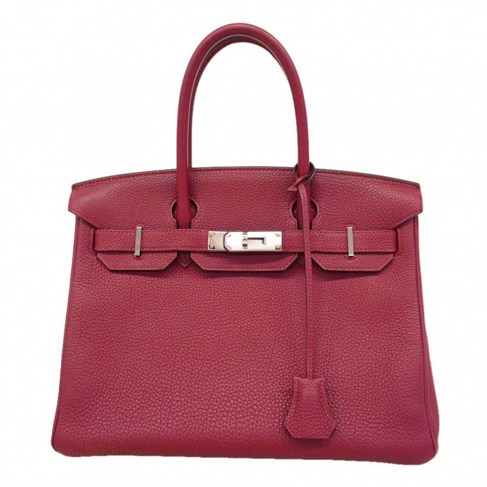 エルメス(Hermes) エルメス ハンドバッグ バーキン30 トゴ ルージュグレナ X刻印