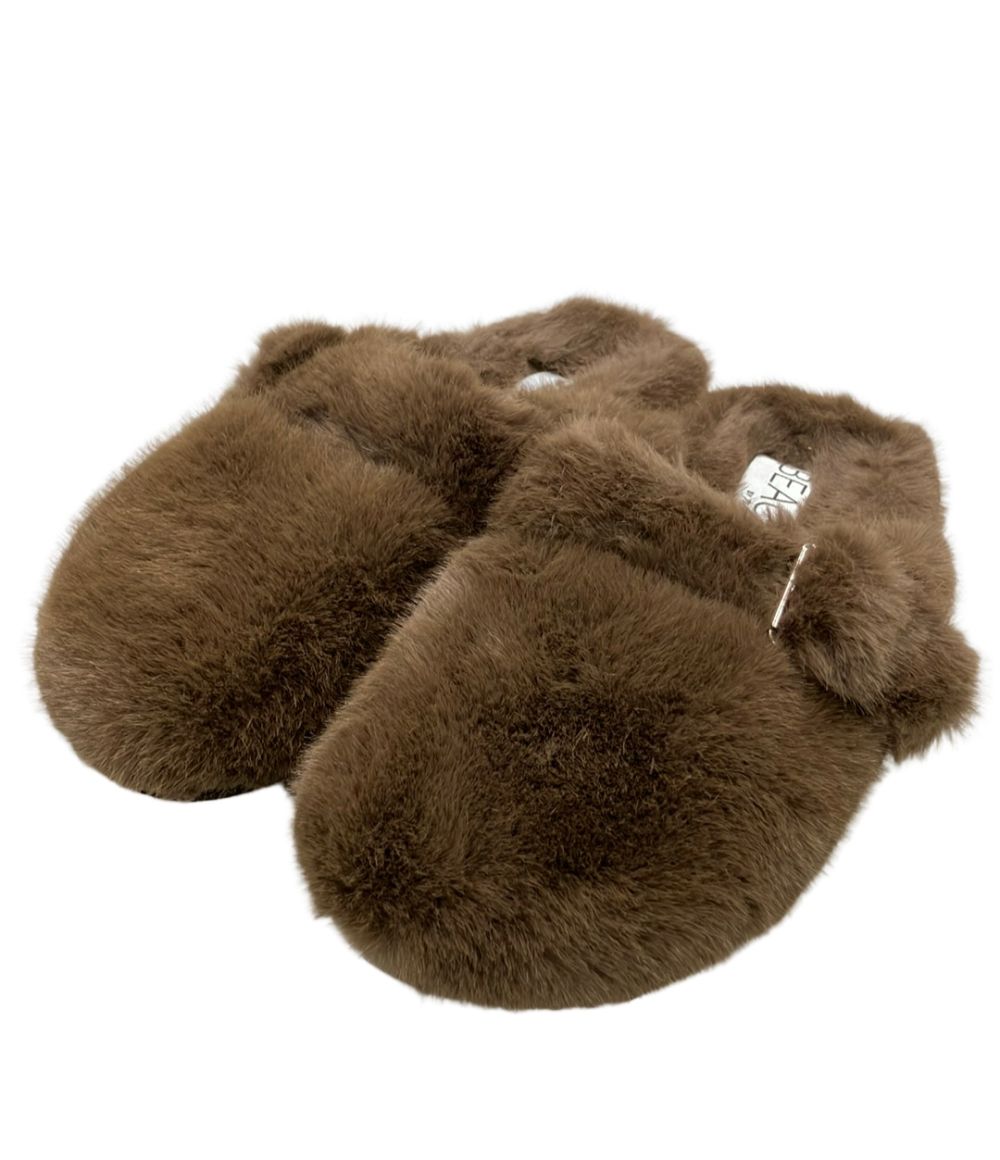 美品 ビーチ バイ マティス サンダル スリッパ FAUX FUR レディース SIZE 7 BEACH by Matisse