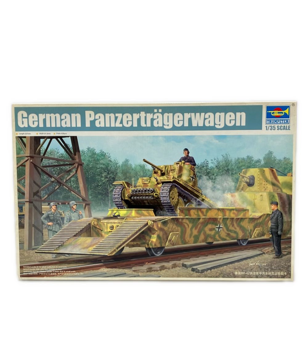 トランペッター 1/35ドイツBP-42戦車輸送列車 トランペッター 1/35 ドイツ装甲列車編成BP-42/戦車運搬車&プラガ38(t