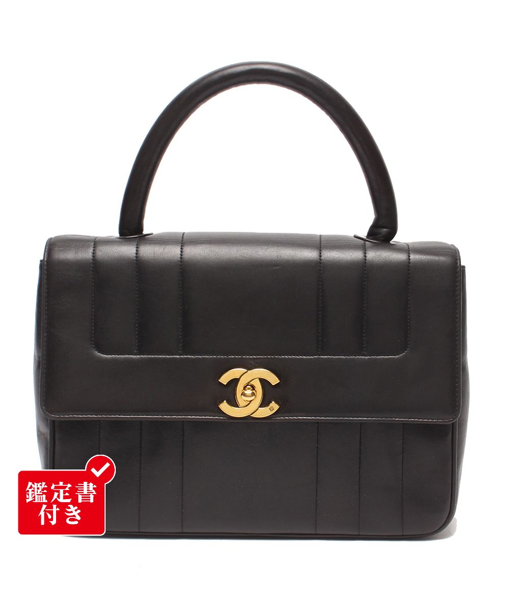シャネル ハンドバッグ ゴールド金具 シングルフラップ マドモアゼル ラムスキン 3番台 レディース CHANEL