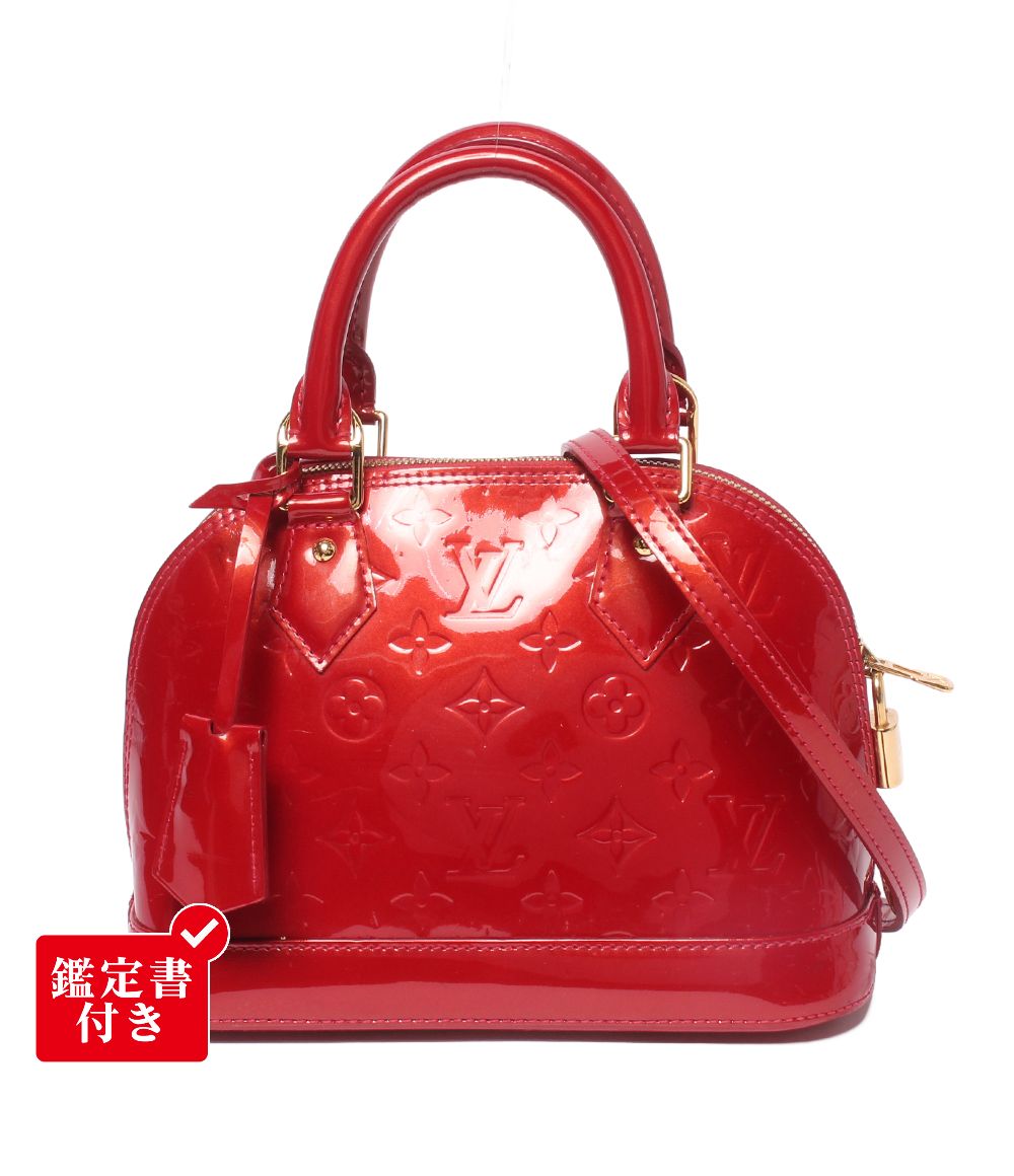 ルイ・ヴィトン 2WAY ハンドバッグ ショルダーバッグ 斜め掛け アルマBB ヴェルニ M91606 レディース LOUIS VUITTON