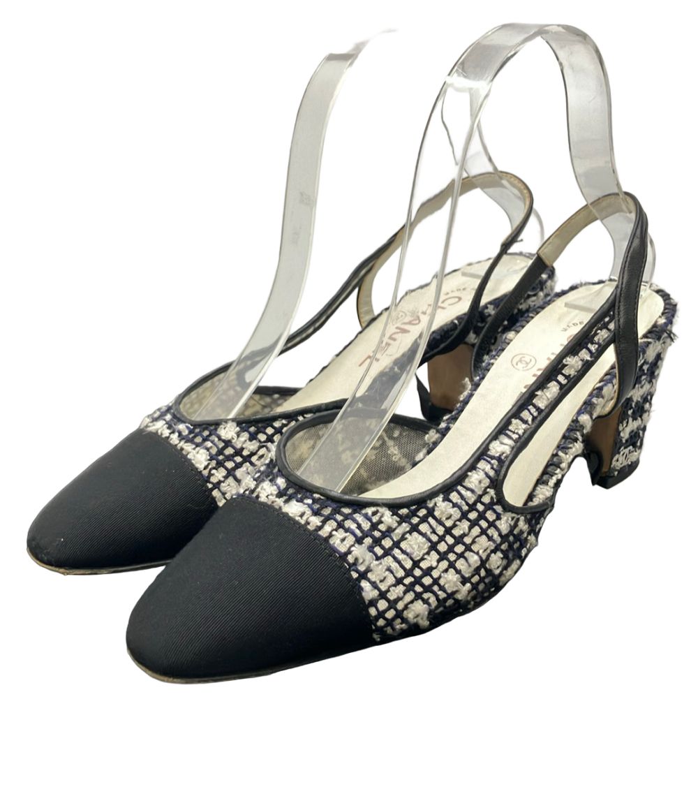 シャネル スリングバックパンプス レディース SIZE 38 (25.5cm) CHANEL 20,853円