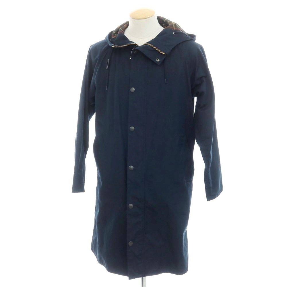 【中古】バブアー Barbour ポリエステル コットン フーデッドコート ネイビー【サイズ36】【メンズ】 9,294円
