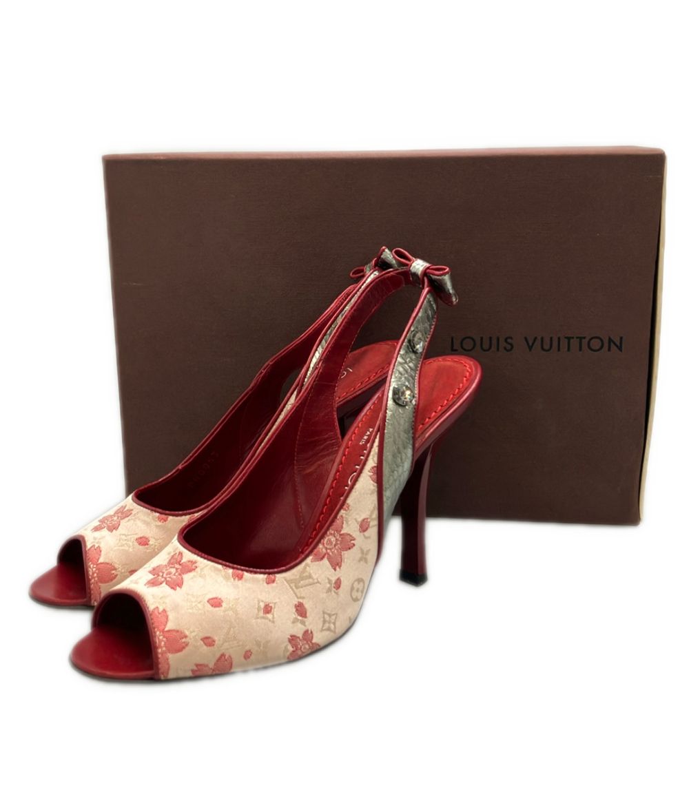 Louis Vuitton　 マルチカラー ハイヒール　サンダル　スリングバック ルイ・ヴィトン スリングバックサンダル コラボ 村上隆 BR0053