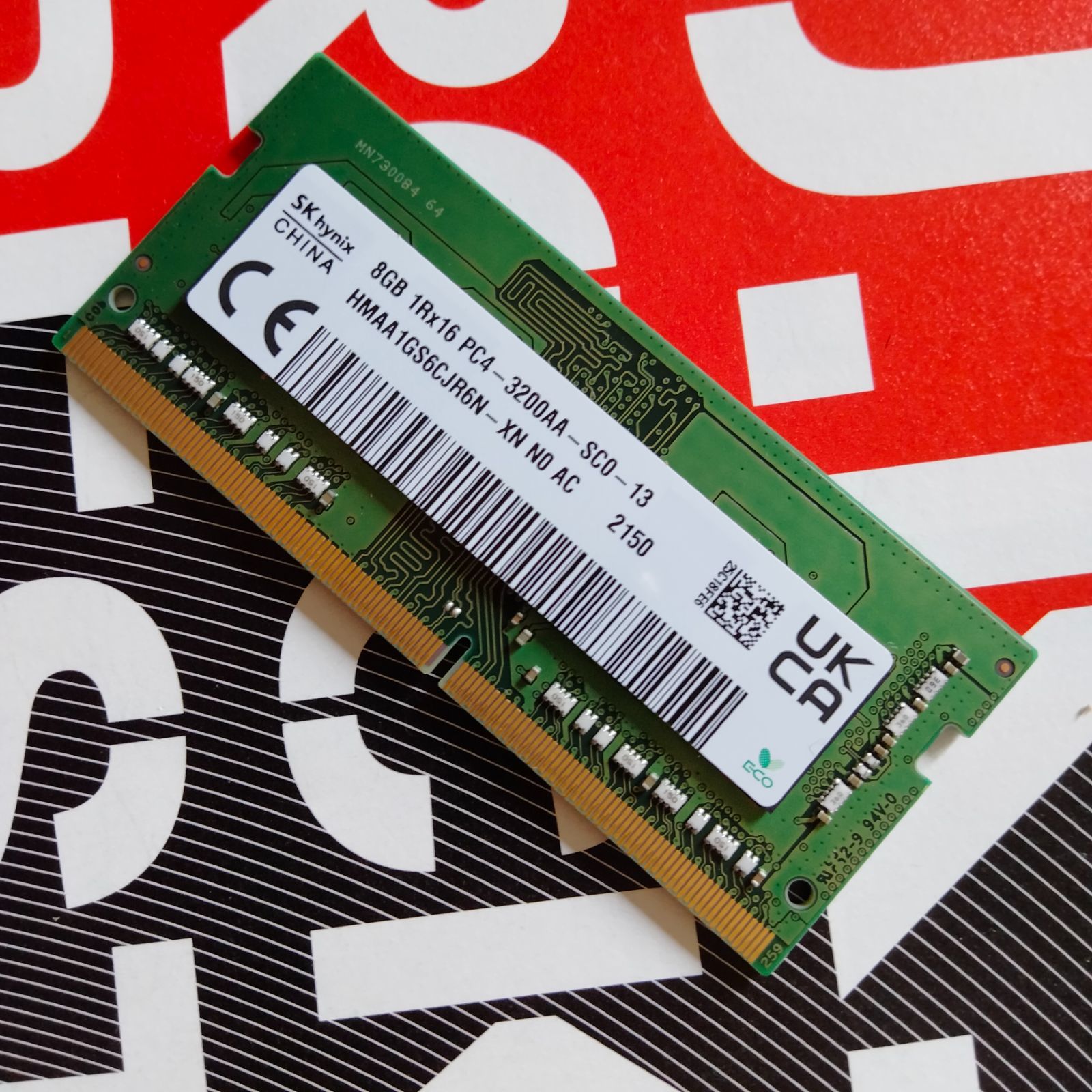 【中古】メモリ SK hynix PC4-3200 SODIMM 8GB×２枚 SK Hynix 8GB DDR4 PC4-3200AA 中古メモリ - メルカリ