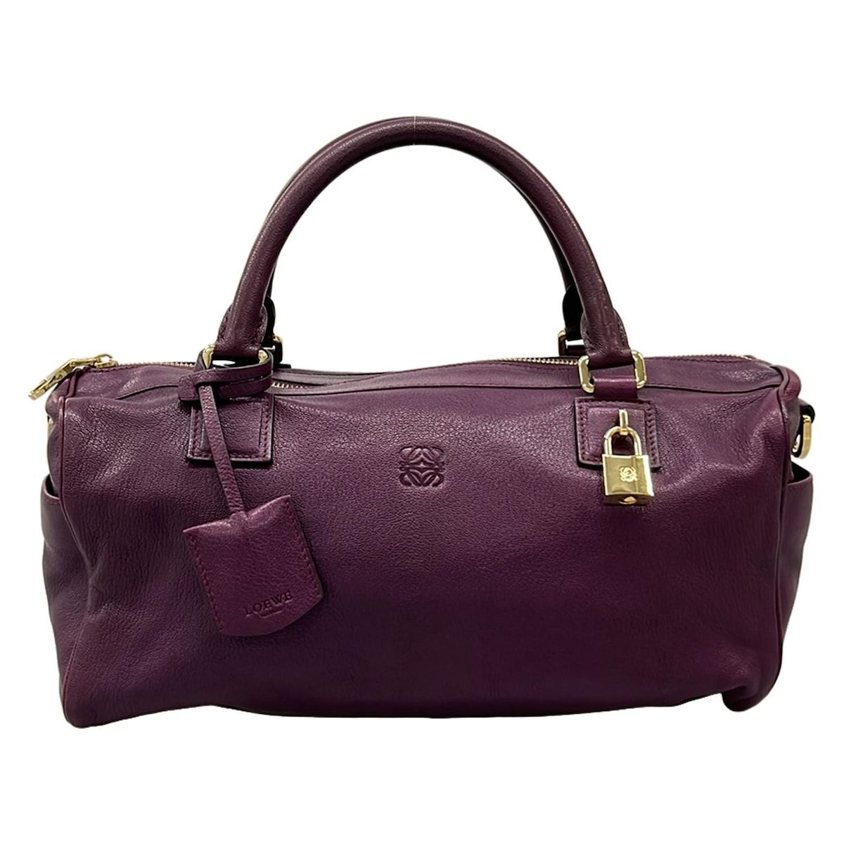 LOEWE(ロエベ) ハンドバッグ - パープル レザー