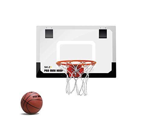 ★新品★スキルズ(SKLZ) バスケットゴール 室内 壁掛け ドア掛け 練習用 プロミニフープ 透明 ミニ/スタンダード/ラージサイズ バスケットボール ボール付き 飛散防止バックボード 【日本正規輸入品】 52ebf729