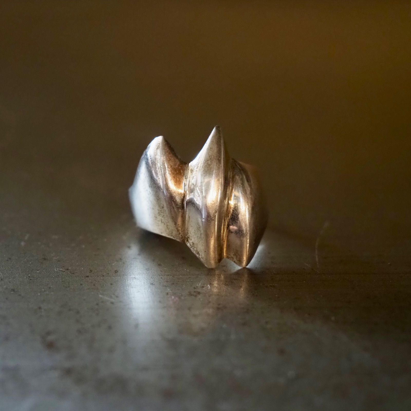 Mexico Silver Heavy Design Ring 20号 TH-62 メキシカンジュエリー シルバーリング