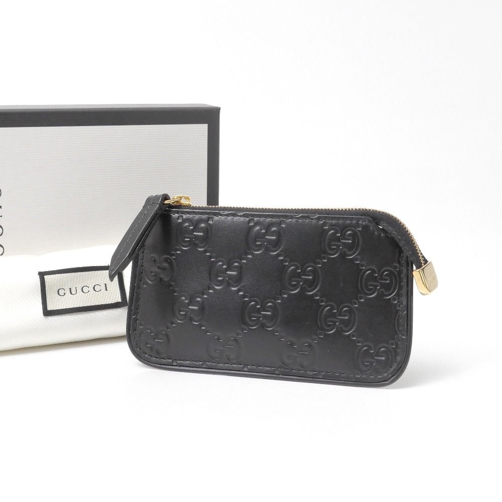 GUCCI グッチ シマ ケース 小銭入れ □美品□GUCCI グッチ シマ キーケース GGエンブレム コインケース