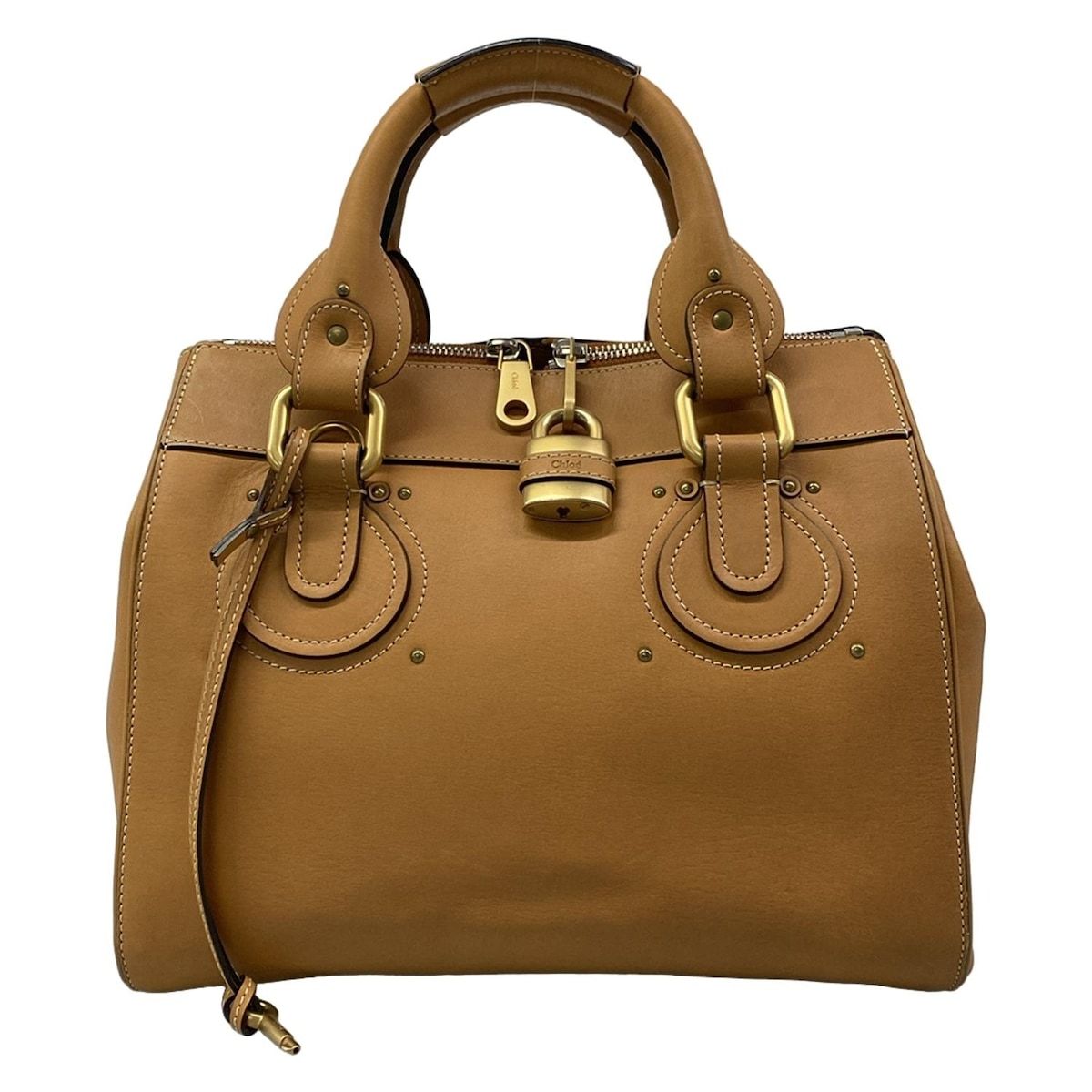 Chloe(クロエ) ハンドバッグ オーロラ ライトブラウン レザー